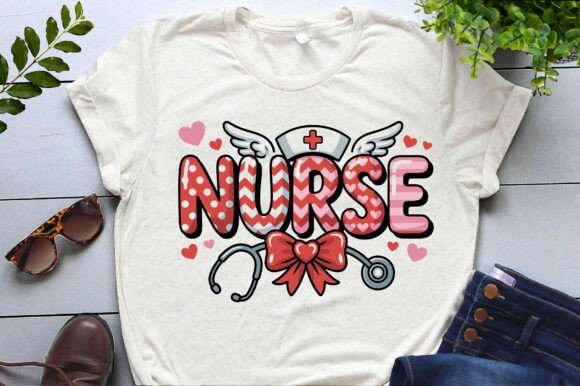Coquette Bow Valentine Nurse