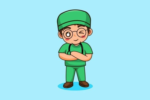 Male Nurse Confident Pose