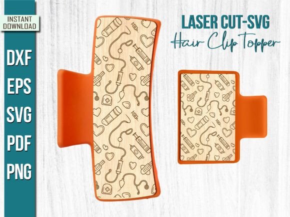 Medical Nurse Plus Hair Clip Topper SVG
