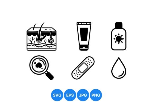 Medical Skincare Icon Collection