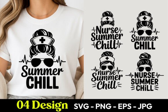 Nurse Summer Chill SVG PNG
