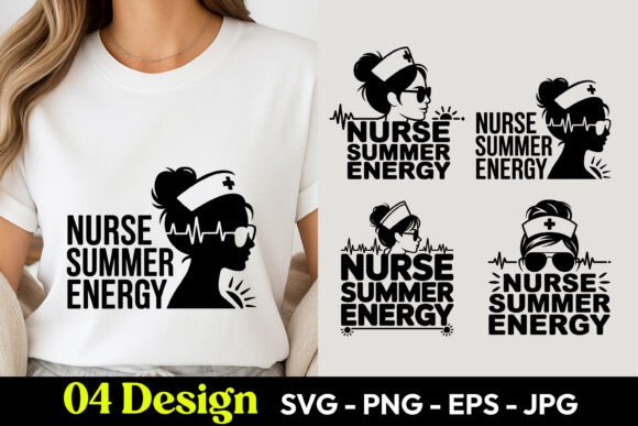 Nurse Summer Energy SVG PNG