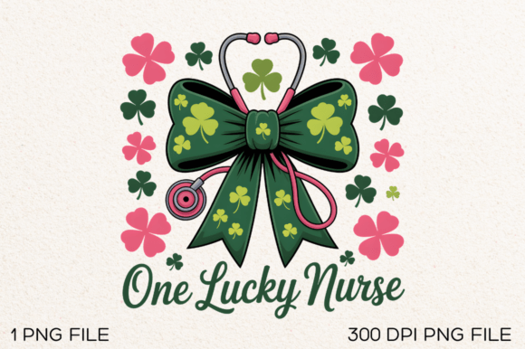 One Lucky Nurse PNG Design